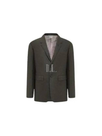 Back Stripe Cardigan Dark Grey - THOM BROWNE - BALAAN 2