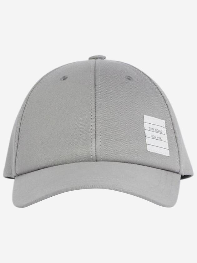 Classic Logo Patch Ball Cap Grey - THOM BROWNE - BALAAN 2