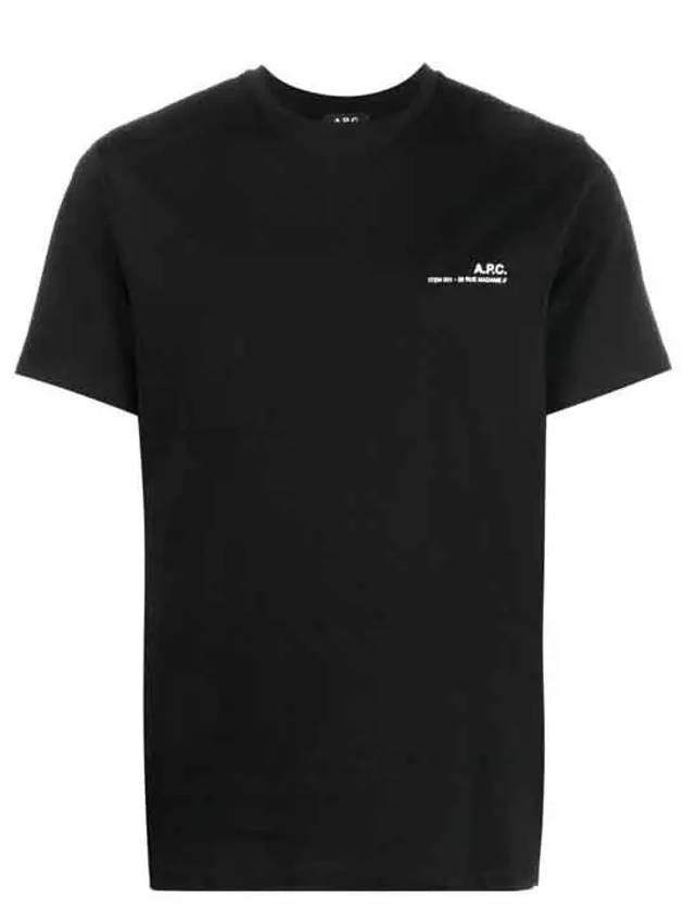 Men's Item Logo Cotton Short Sleeve T-Shirt Black - A.P.C. - BALAAN 2