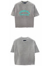 125SP242003F 123 Essential Spring Printed Logo T-Shirt Dark Heather Gray Men’s T-Shirt TLS - FEAR OF GOD - BALAAN 4