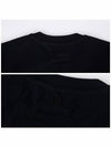 Tone On Tone Heart Logo Organic Cotton Short Sleeve T-Shirt Black - AMI - BALAAN 9