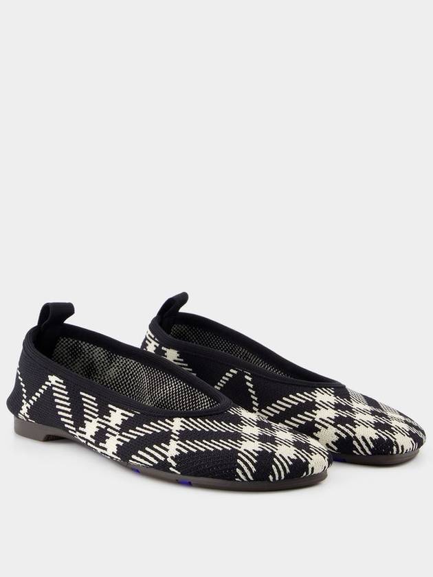 Check Knit Baby Ballerina Black - BURBERRY - BALAAN 3