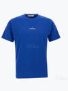 Stamp Two Print Short Sleeve T-Shirt Blue - STONE ISLAND - BALAAN 2