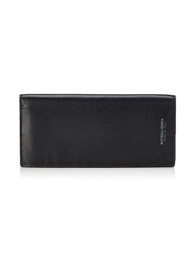 Leather Long Wallet Black - BOTTEGA VENETA - BALAAN 2