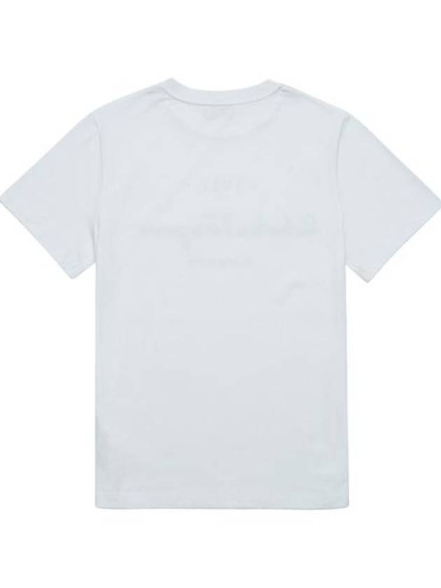 1927 Signature Short Sleeve T-Shirt White - SALVATORE FERRAGAMO - BALAAN 3