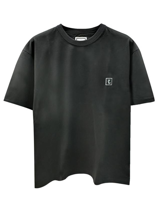 Logo Cotton Short Sleeve T-Shirt Dark Grey - WOOYOUNGMI - BALAAN 2