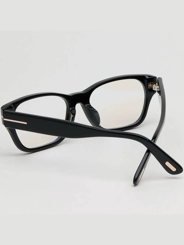 Glasses frame TF5781DB 001 Blue light blocking square horn frame Asian fit - TOM FORD - BALAAN 4