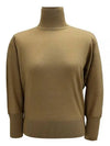 Talea Virgin Wool Knit Top Camel - MAX MARA - BALAAN 2