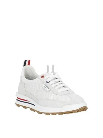 Thom Women Browne Nylon Tech Runner Low Top Sneakers Grey White - THOM BROWNE - BALAAN 2