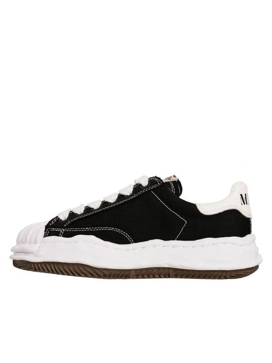 Blakey OG Sole Canvas Low Top Sneakers Black White A08FW735BLACK - MIHARA YASUHIRO - BALAAN 2
