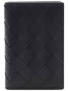 Intrecciato Flap Card Case Black - BOTTEGA VENETA - BALAAN 2