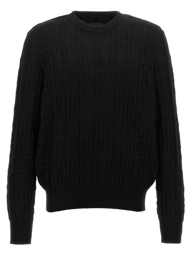 4G Pattern Cotton Knit Top Black - GIVENCHY - BALAAN 2