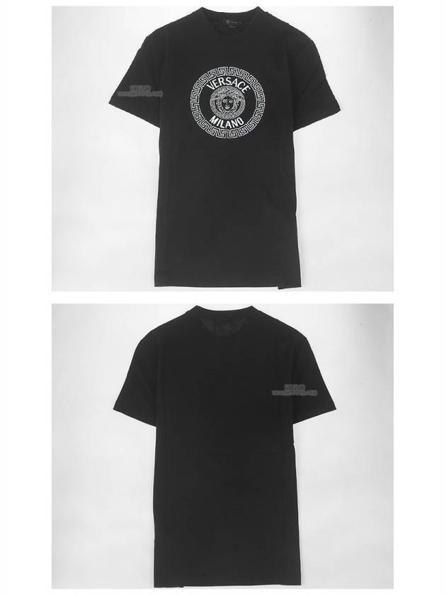 Medusa Logo Crew Neck Short Sleeve T-Shirt Black - VERSACE - BALAAN 6