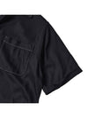 Back Stitch Pocket Viscose Short Sleeve Shirt Black - MAISON MARGIELA - BALAAN 6