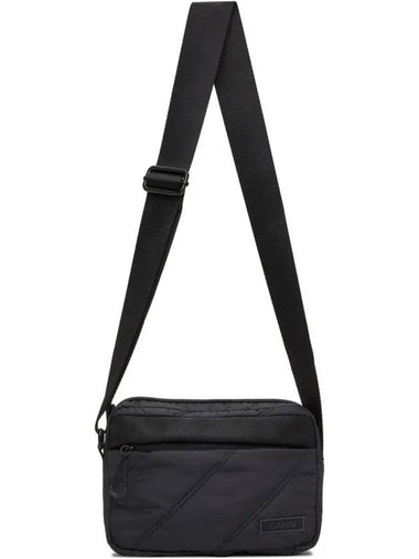 Qualted Recycled Tech Festival Shoulder Strap Bag Black A3431 099 - GANNI - BALAAN 1