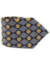 100 silk navy diamond pattern tie - LANVIN - BALAAN 1