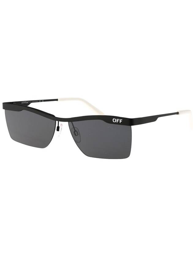 Rimini rectangular frame sunglasses OERI095F23MET0011007 - OFF WHITE - BALAAN 3