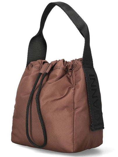 Tech Pouch Bucket Bag Burgundy - GANNI - BALAAN 2