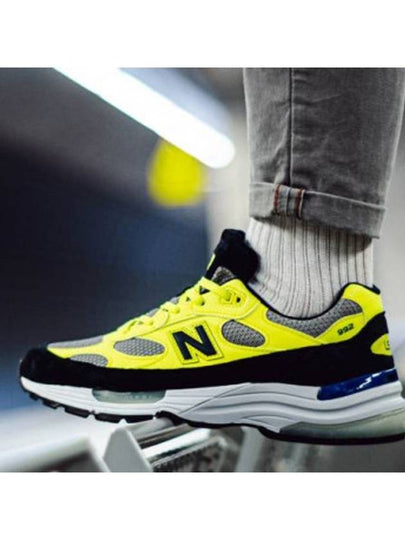 992 Low Top Sneakers Black Bright Volt - NEW BALANCE - BALAAN 2