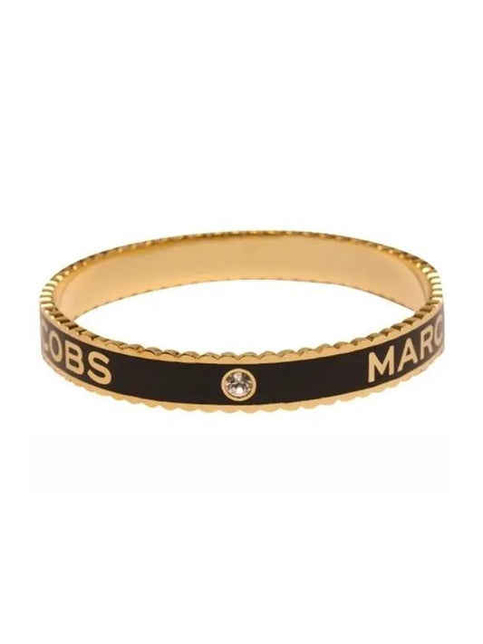 The Medallion Large Bangle Bracelet Black - MARC JACOBS - BALAAN 1