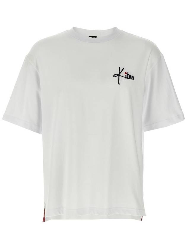 Kiton Embroidery Logo T-Shirt - KITON - BALAAN 1