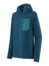 Men's R1 Air Full Zip-Up Jacket Lagom Blue - PATAGONIA - BALAAN 2