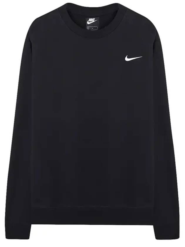 Team Club Crew Fleece Sweatshirt Black - NIKE - BALAAN 2