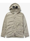 Chrome-R Goggles Hooded Jacket Sage - CP COMPANY - BALAAN 1