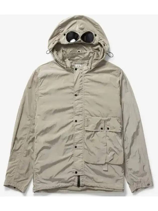 Chrome-R Goggles Hooded Jacket Sage - CP COMPANY - BALAAN 1