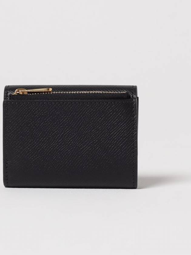 Gancini Plaque Trifold Half-Wallet Black - SALVATORE FERRAGAMO - BALAAN 4