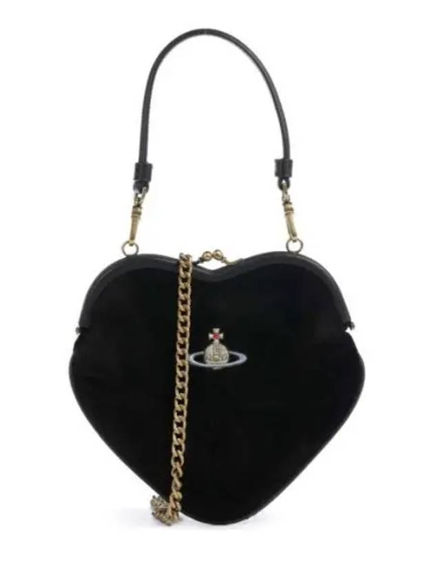 Bell Heart Frame Shoulder Bag Black - VIVIENNE WESTWOOD - BALAAN 2