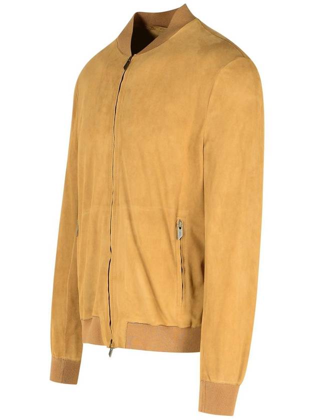 Salvatore Santoro Beige Suede Bomber Jacket - SALVATORE SANTORO - BALAAN 2