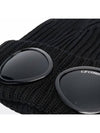 Signature Goggles Wool Beanie Black - CP COMPANY - BALAAN 4