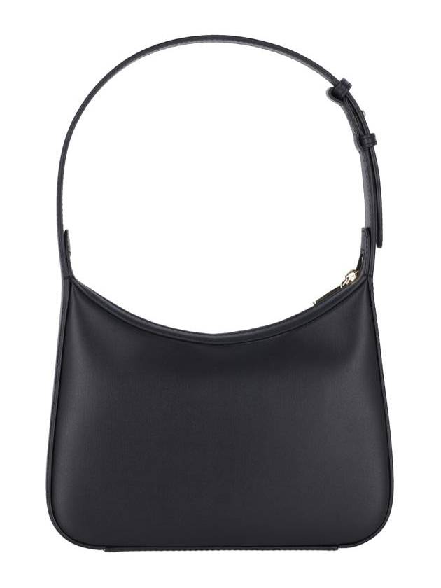 DG Logo Adjustable Strap Calfskin Shoulder Bag Black - DOLCE&GABBANA - BALAAN 4