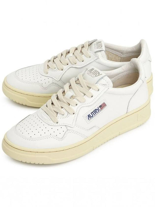 Medalist Leather Low Top Sneakers White - AUTRY - BALAAN 2