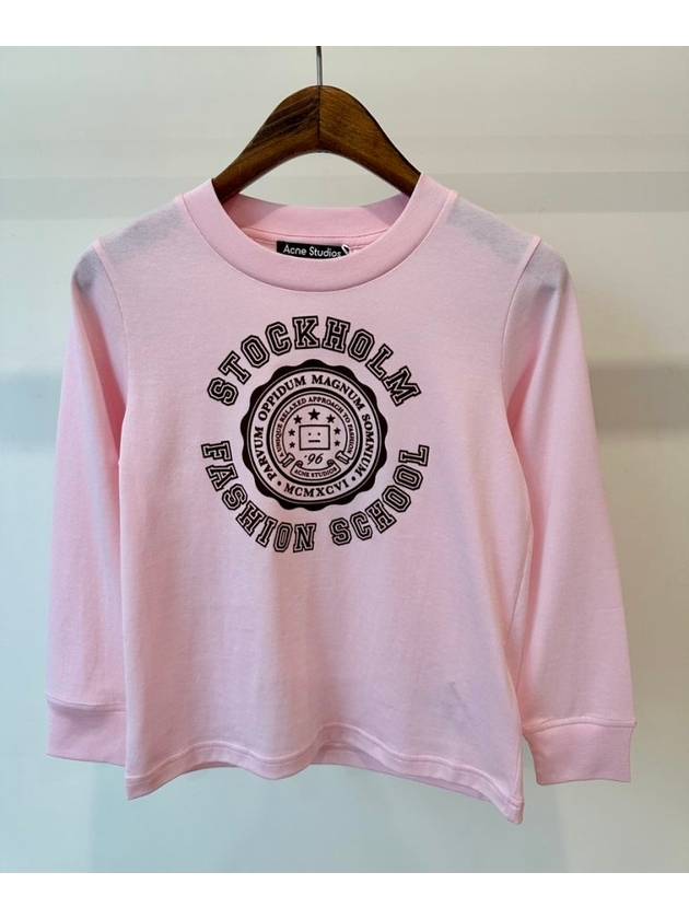 Acne Kids Long Sleeve T Shirt FA MI TSHI000048 DL0035 Pink 6 8Y 8 10Y - ACNE STUDIOS - BALAAN 1