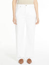 Giulia Cotton Straight Pants White - MAX MARA - BALAAN 2