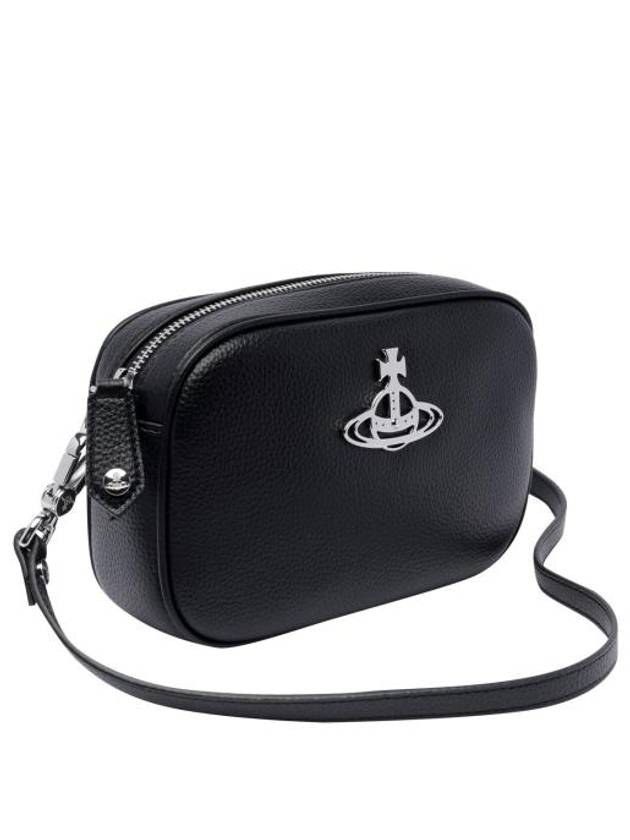 Anna Camera Cross Bag Black - VIVIENNE WESTWOOD - BALAAN 4