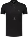 Stretch Piquet Slim Polo Shirt Black - CP COMPANY - BALAAN 2