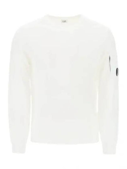 Cotton Crepe Knit Top White - CP COMPANY - BALAAN 2