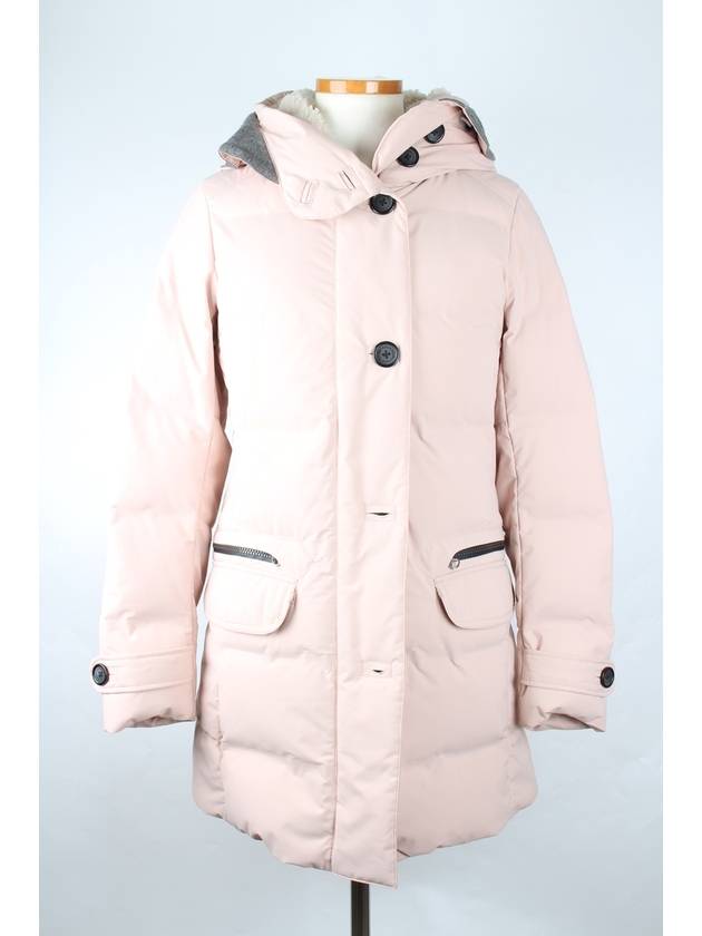 Sumi Light Pink Fleece Hooded Padded Jumper S - PARAJUMPERS - BALAAN 1