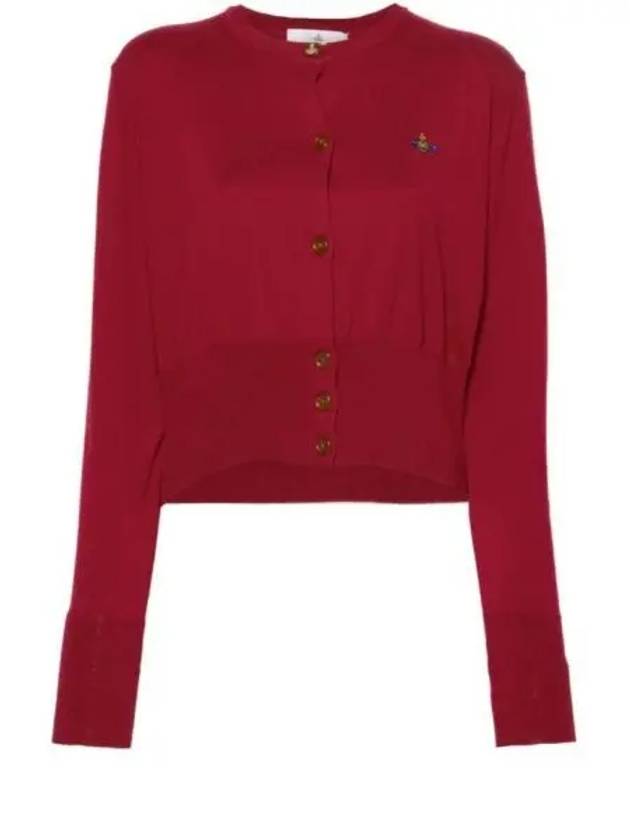 Bea Crop Cardigan Wine - VIVIENNE WESTWOOD - BALAAN 2