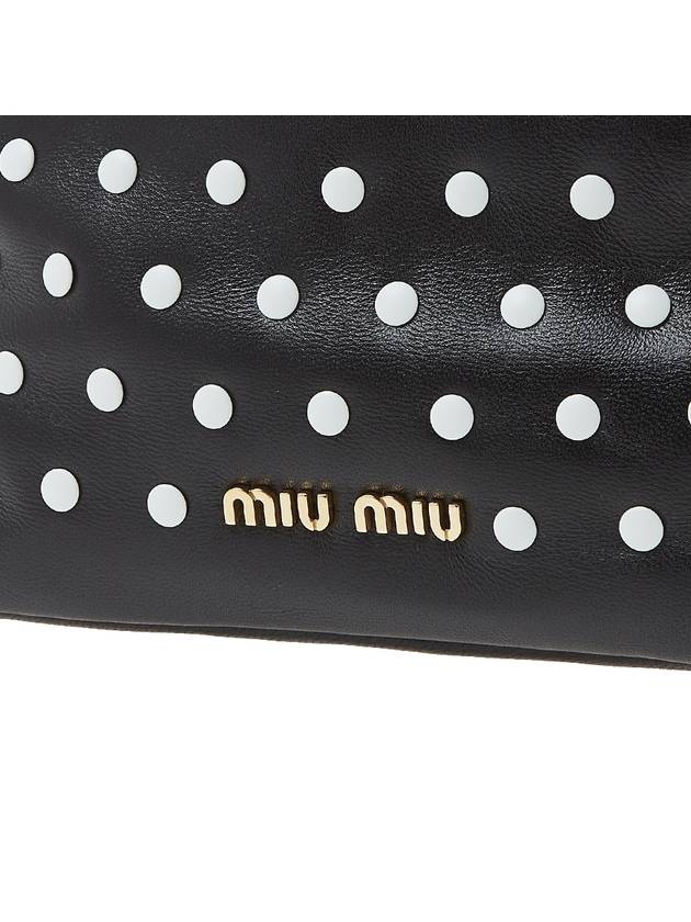 Spirit Studded Shoulder Bag Black - MIU MIU - BALAAN 8