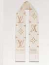 Reykjavik Monogram Cashmere Scarf Light Beige - LOUIS VUITTON - BALAAN 3