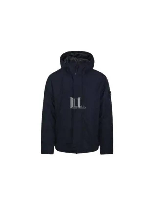 Techno Fabric Hooded Jacket Navy - STONE ISLAND - BALAAN 2