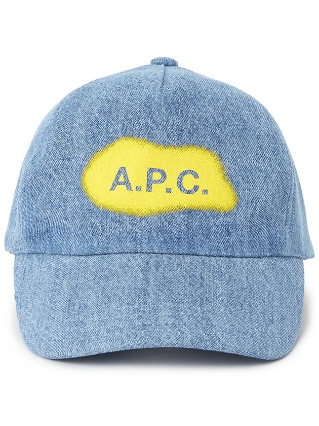 Eden Embroidered Logo Ball Cap Blue - A.P.C. - BALAAN 3