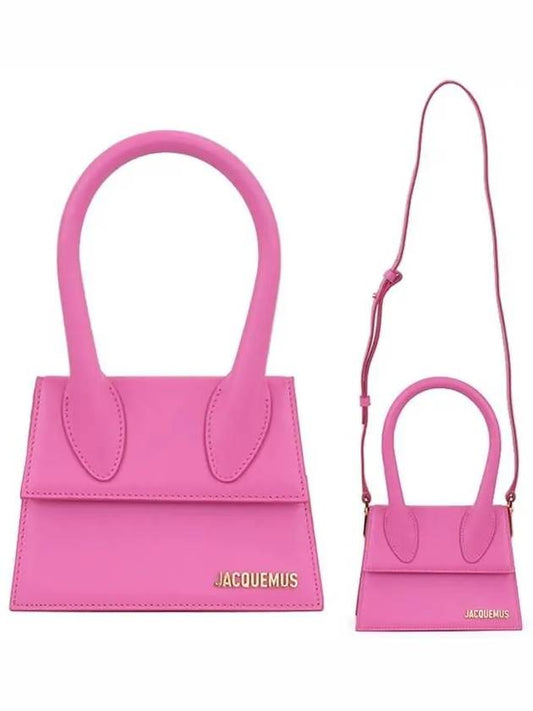 FW23 Chiquito Moyen Tote Bag Pink 213BA002 - JACQUEMUS - BALAAN 2