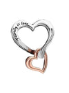 Two-Tone Openwork Infinity Heart Bracelet Charm Silver - PANDORA - BALAAN 1