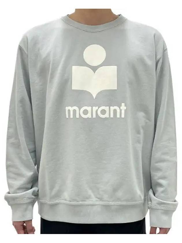 Mikoy Big Logo Cotton Sweatshirt Light Blue - ISABEL MARANT - BALAAN 2