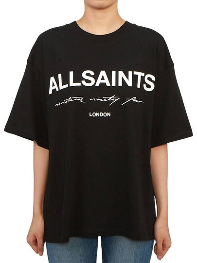 Helis Oversized Logo Cali Short Sleeve T-Shirt Black - ALLSAINTS - BALAAN 2